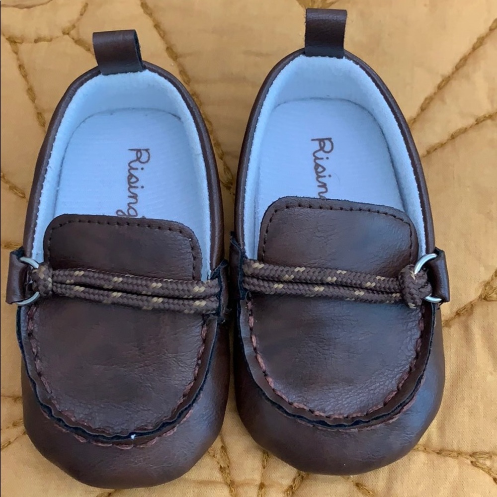 Brown baby moccasins shoes